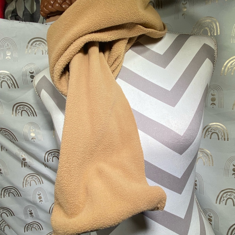 Luxurious Tan Fleece Throw Blanket